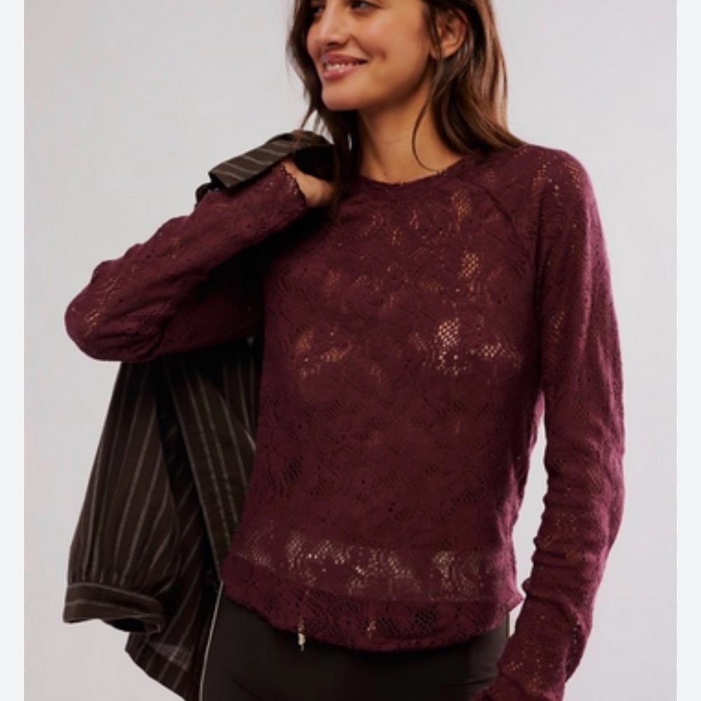 NWT Free People In The Meadow top port Royale